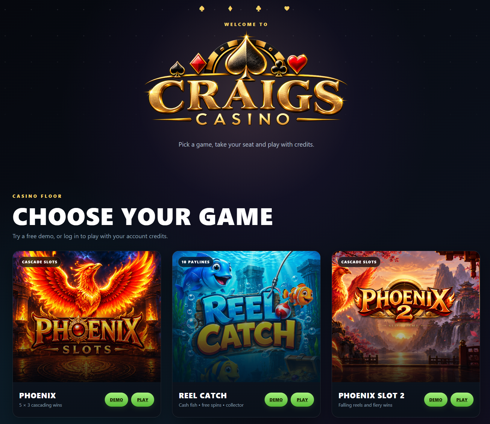 Visit Craig's Casino